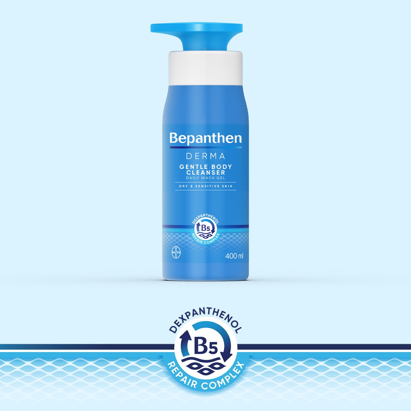 Bepanthen Gentle Body Cleanser - Shower Gel for Dry & Sensitive Skin ...